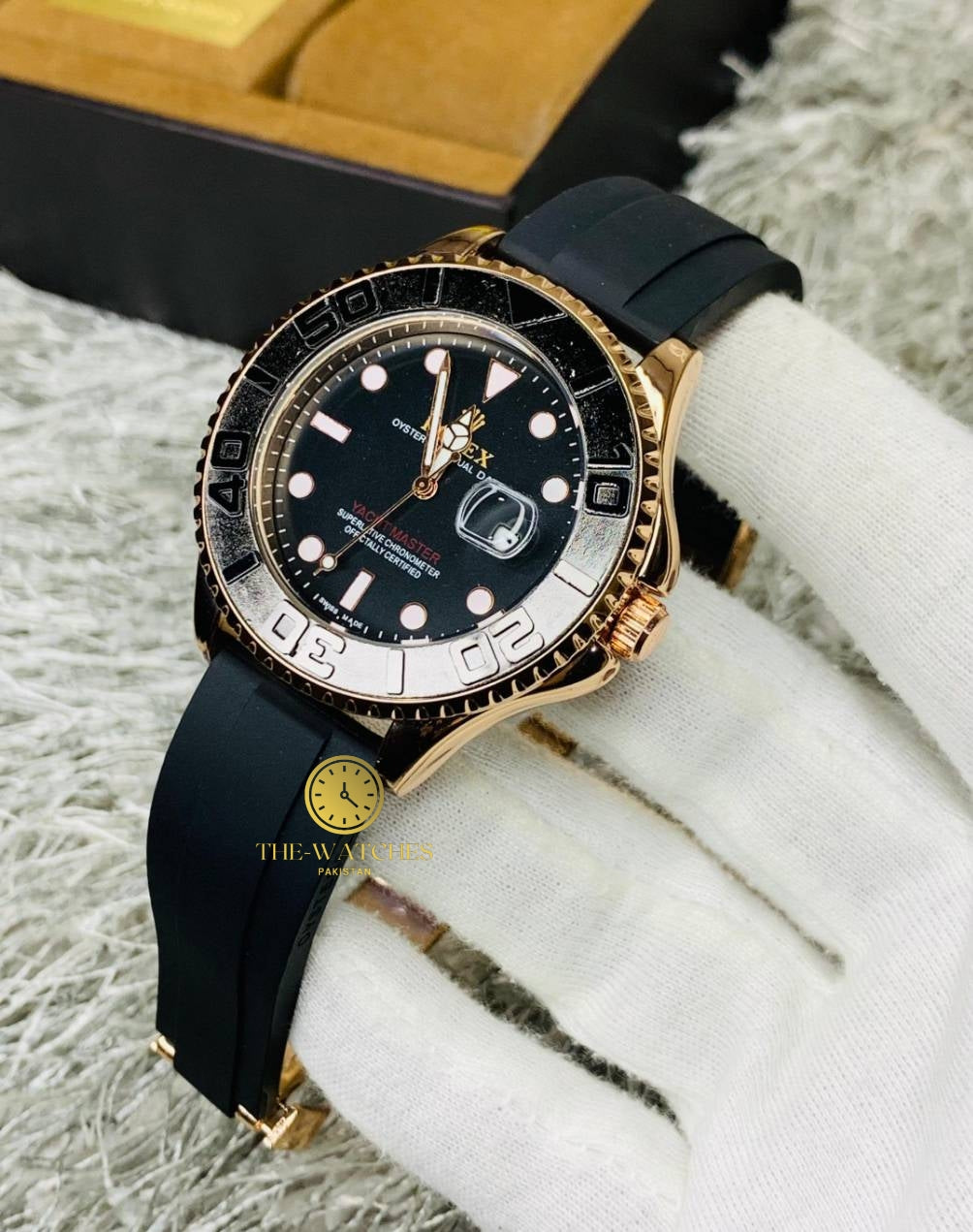 Rolex Gold Black GMT Luxury Watch