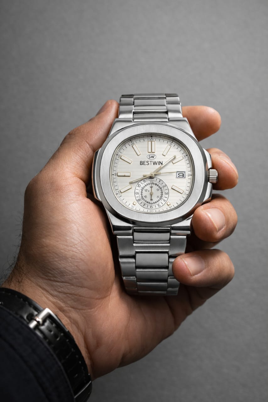Best Win Premium Silver Luxury Stylish Watch